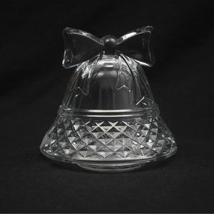Cristal D'Arques Paris Christmas Bell Votive Candle Holder Tealight Crystal